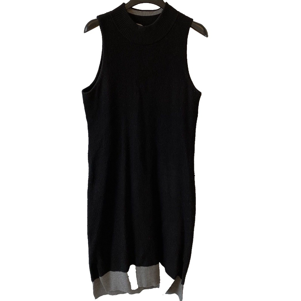 Athleta Winterlude Merino Wool Knit Sleeveless Sweater Dress, Size Large